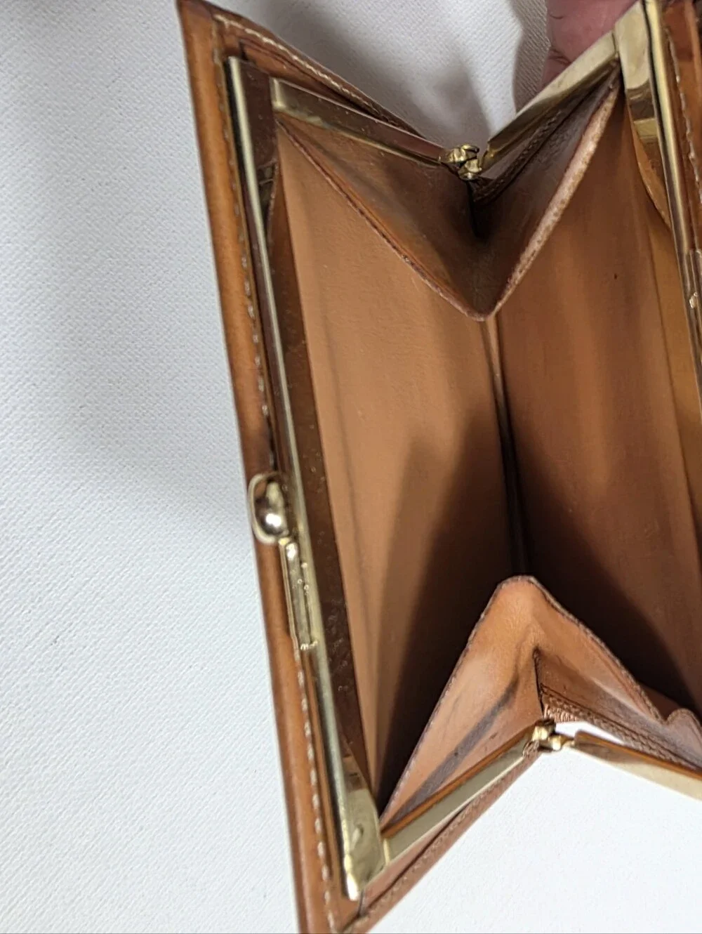 vintage Y2K Celine Macadam Triomphe bifold compact wallet kisslock